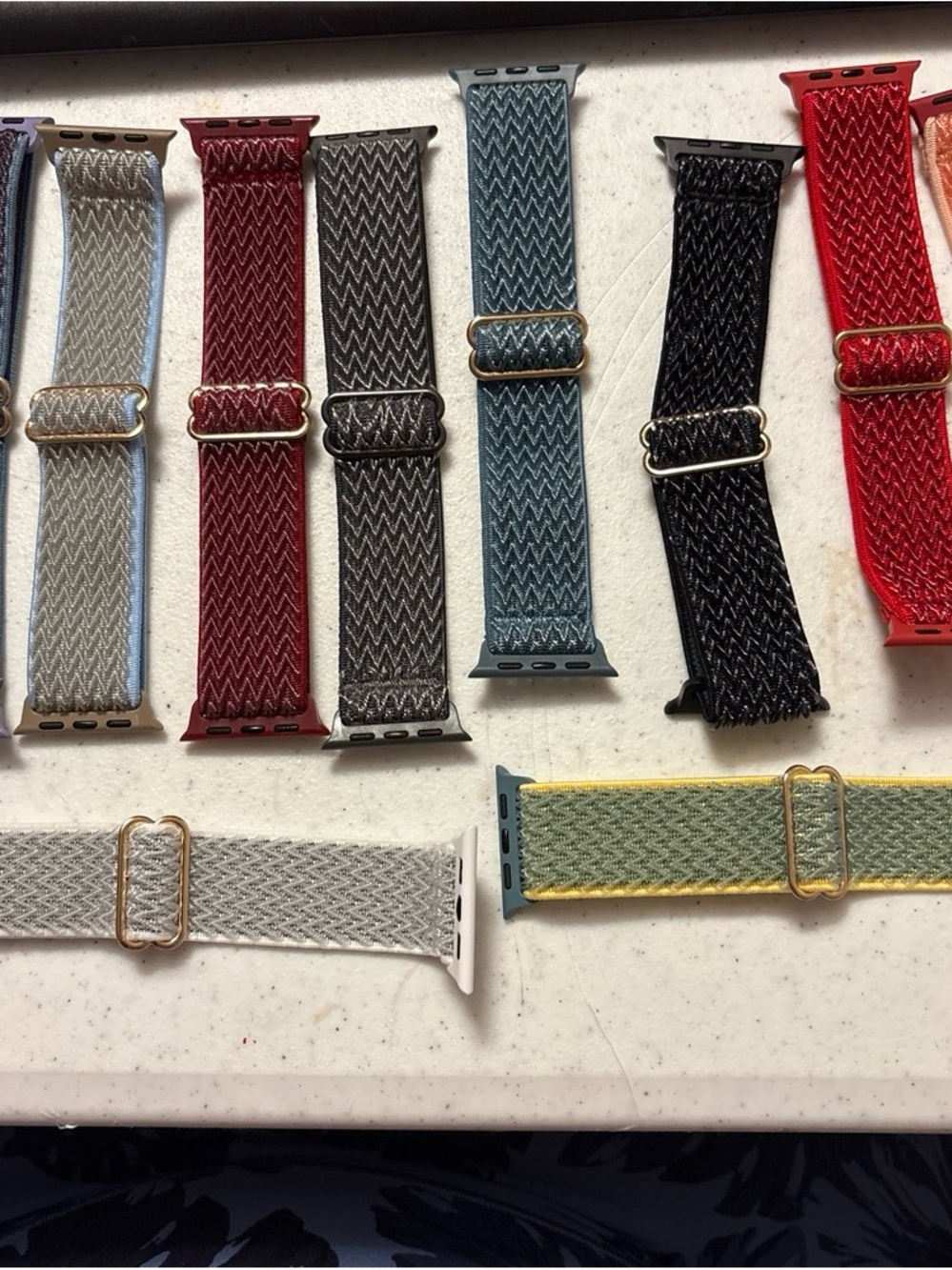 Set of 20 Woven Elastic Watch Band Strap for Men - Assorted Colors